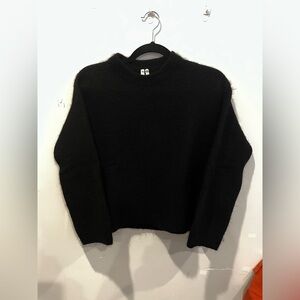Alpaca and Wool Oversize Arket Sweater Black